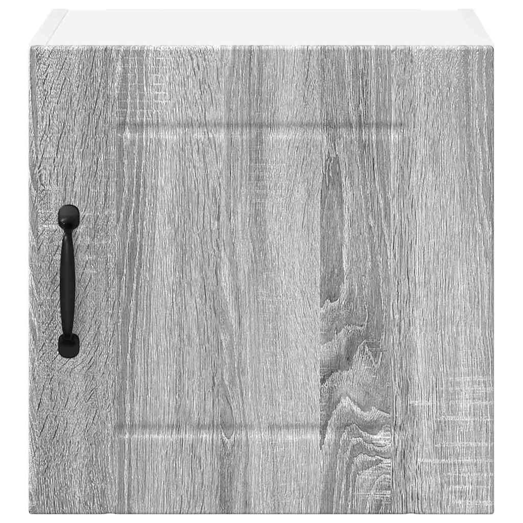 Dulap suspendat de bucatarie cu raft Gri Sonoma 40 x 31 x 40 cm — imaginea 7