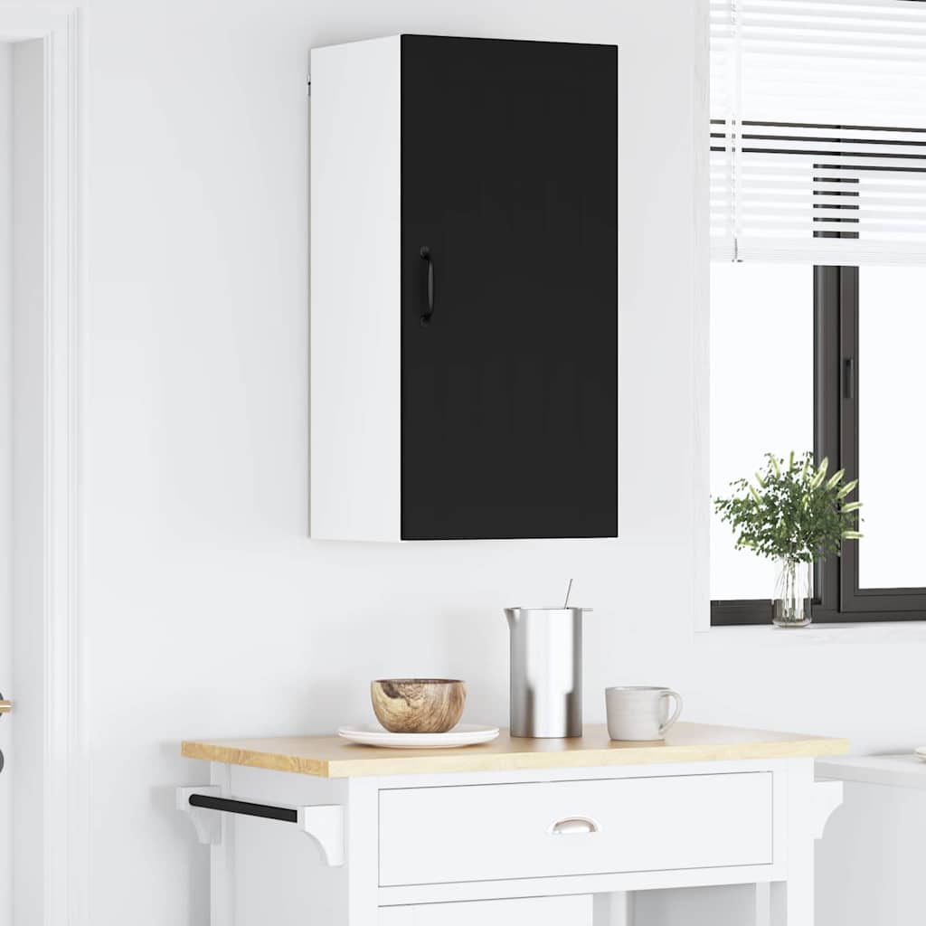 Dulap suspendat de bucatarie cu raft Negru 40 x 31 x 80 cm — imaginea 5