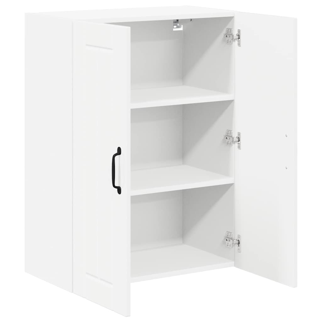 Dulap suspendat de bucatarie cu raft Alb lucios 60 x 31 x 80 cm — imaginea 6