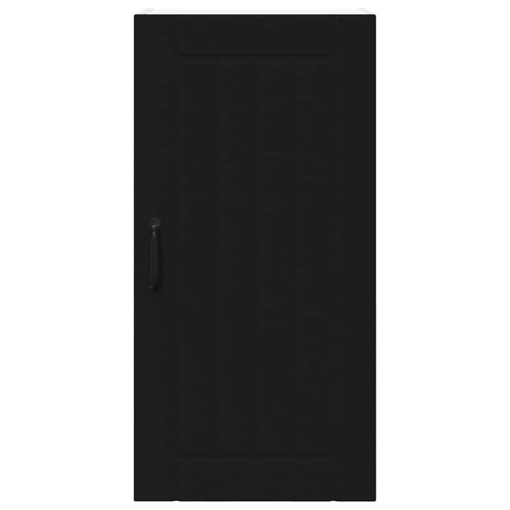 Dulap suspendat de bucatarie cu raft Negru 40 x 31 x 80 cm — imaginea 7