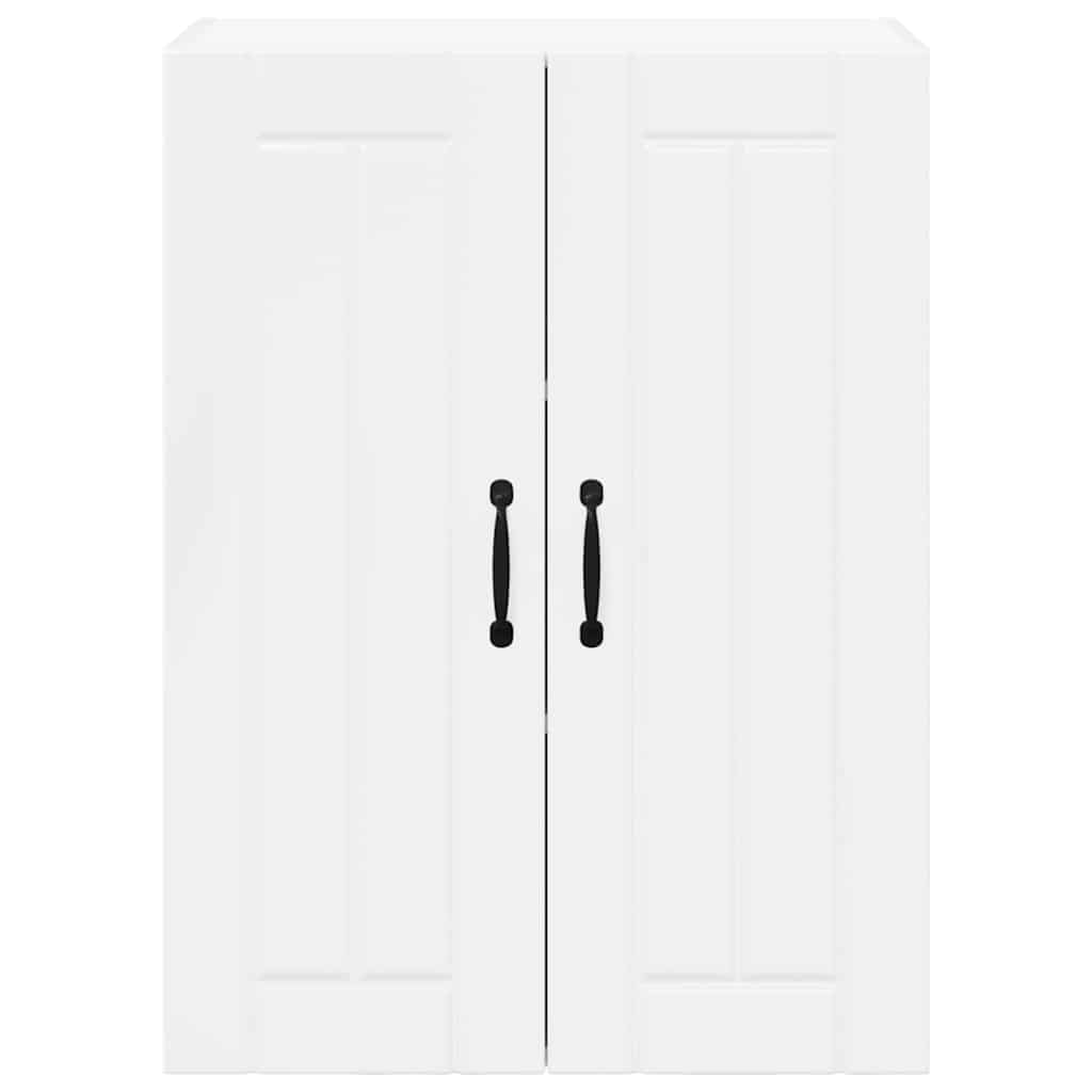 Dulap suspendat de bucatarie cu raft Alb lucios 60 x 31 x 80 cm — imaginea 7