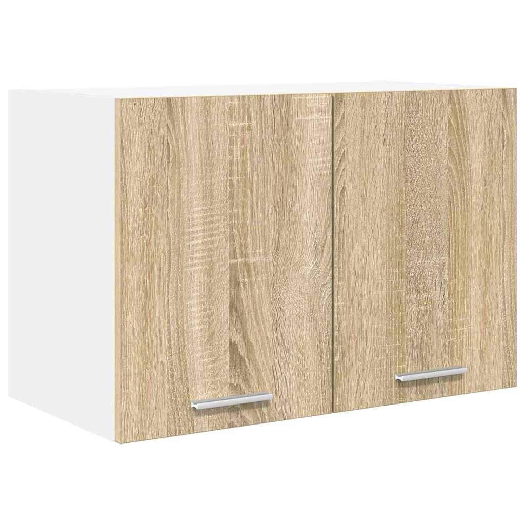 Dulap suspendat Riga 2 pcs Stejar Sonoma si Alb 60 x 31 x 40 cm — imaginea 6