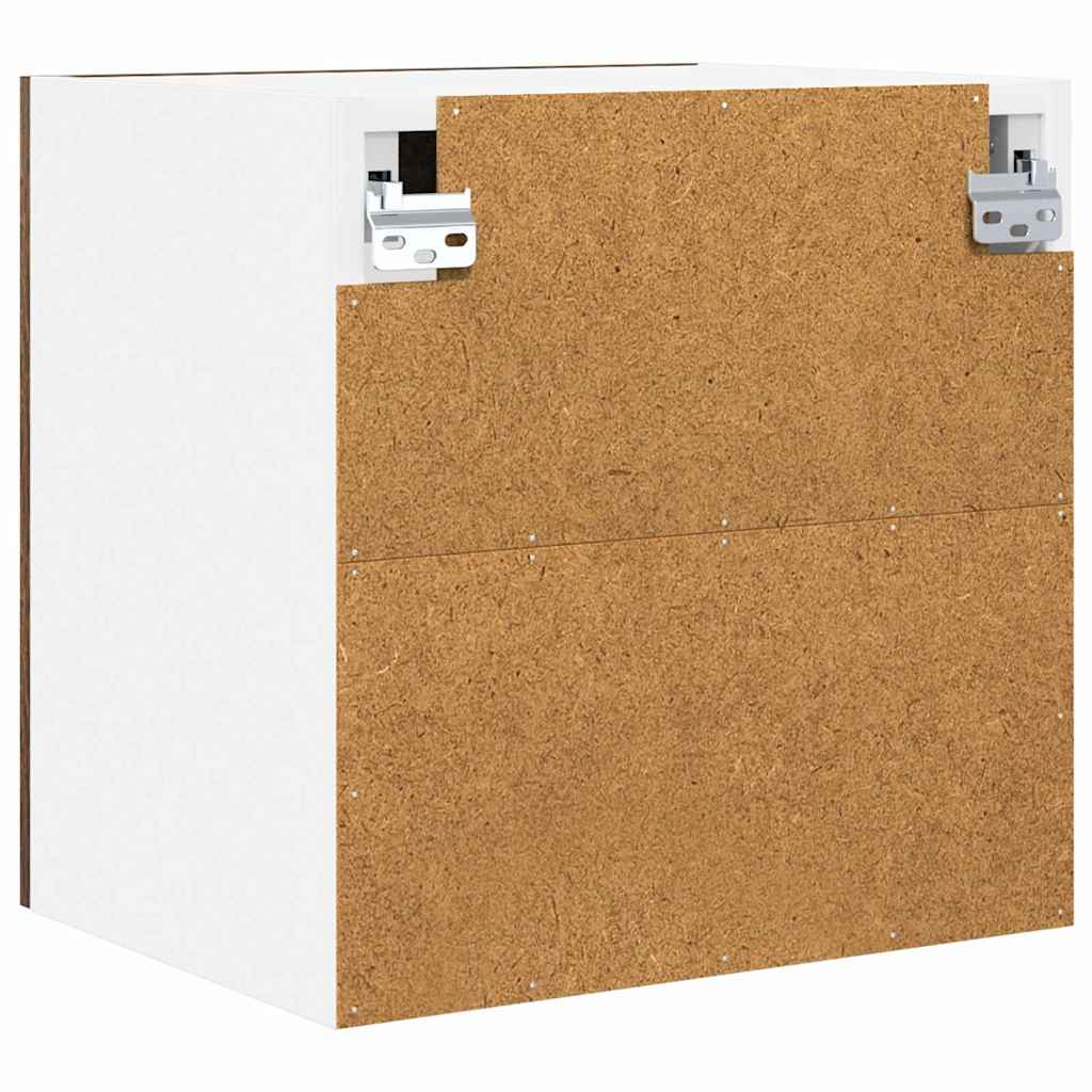 Dulap suspendat Riga 2 pcs Stejar fumuriu 40 x 31 x 40 cm — imaginea 10