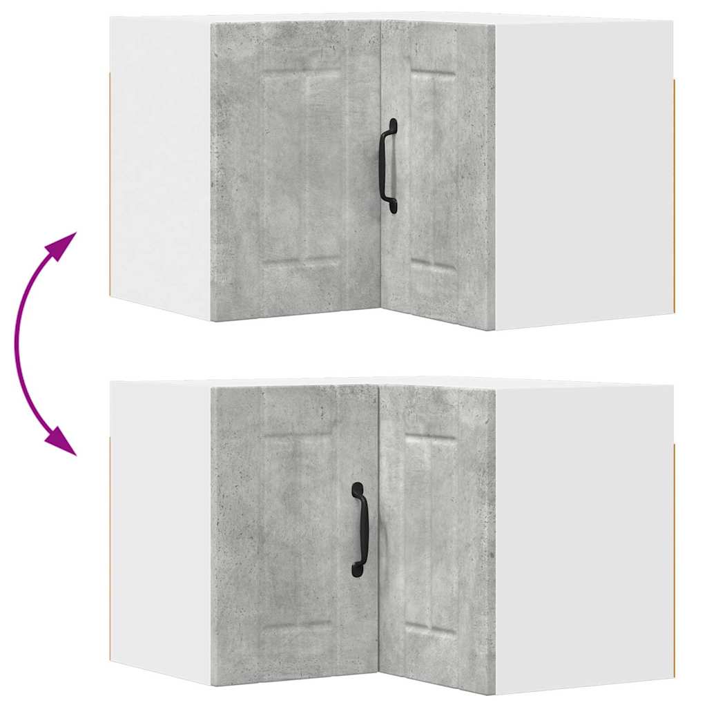 Dulap suspendat de bucatarie Gri din beton 57 x 57 x 40 cm — imaginea 12