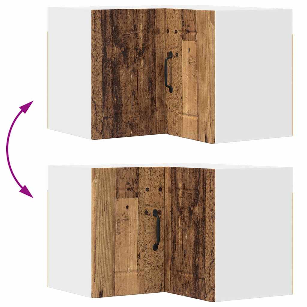 Dulap suspendat de bucatarie cu raft Lemn Vechi 57 x 57 x 40 cm — imaginea 12