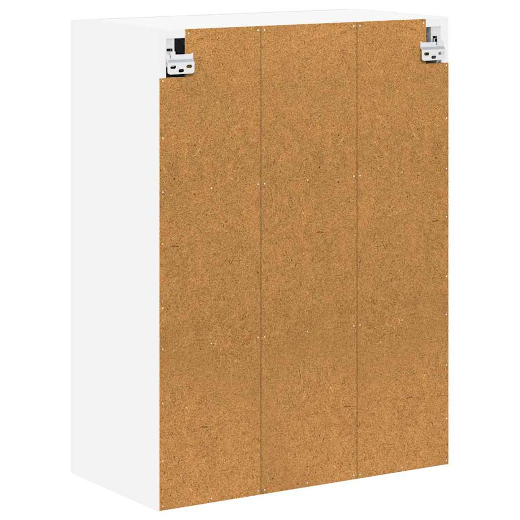 Dulap suspendat de bucatarie cu raft Alb lucios 60 x 31 x 80 cm — imaginea 9