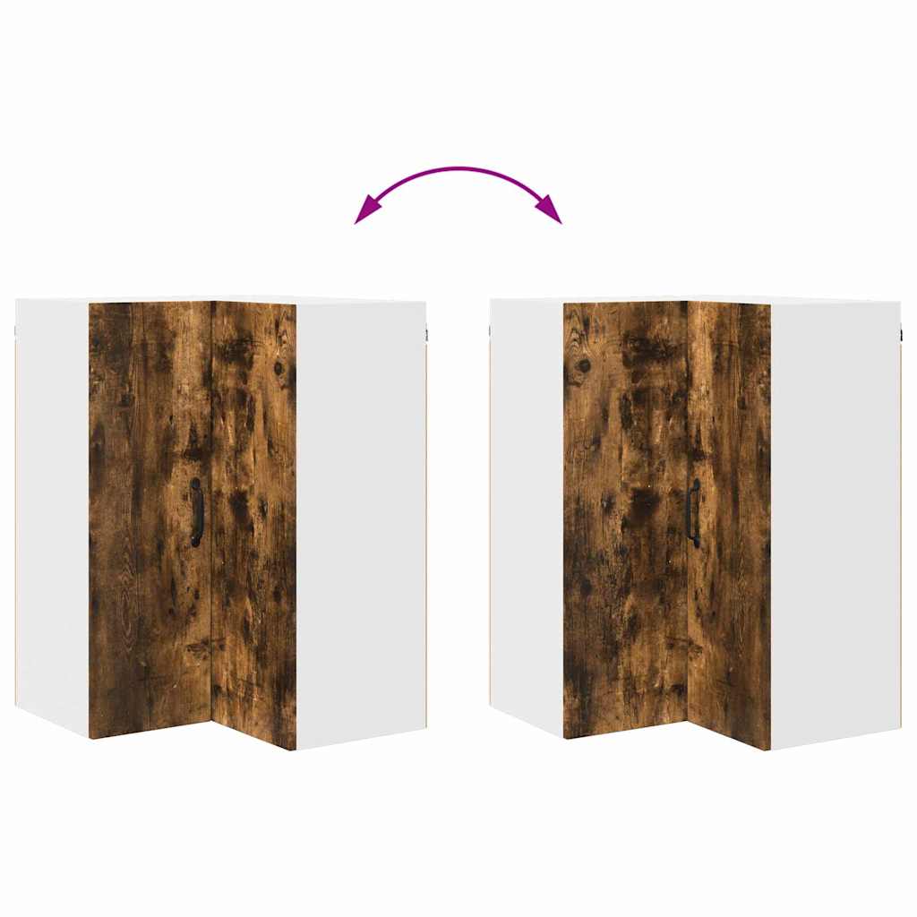Dulap suspendat de bucatarie Stejar fumuriu 57 x 57 x 80 cm — imaginea 13
