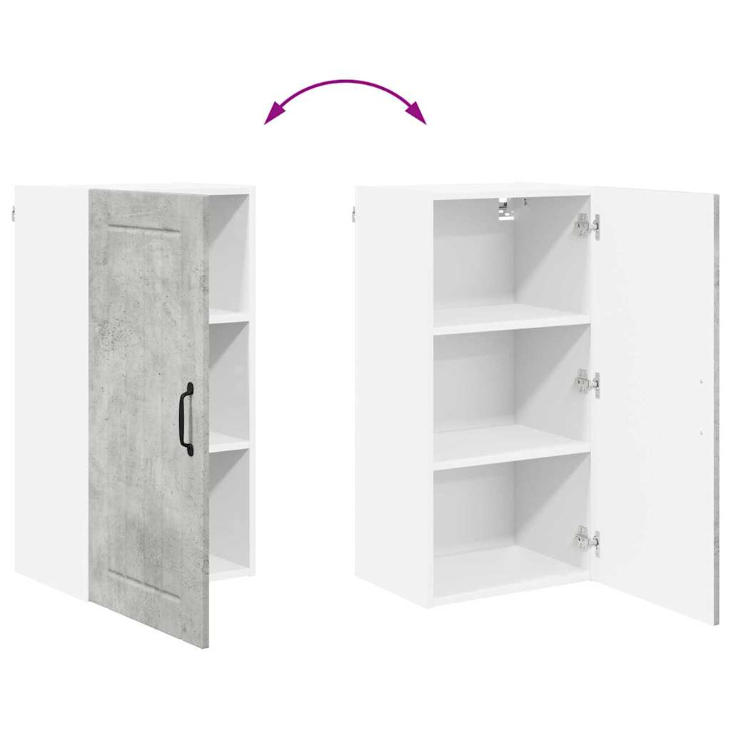 Dulap suspendat de bucatarie Gri din beton 40 x 31 x 80 cm — imaginea 12