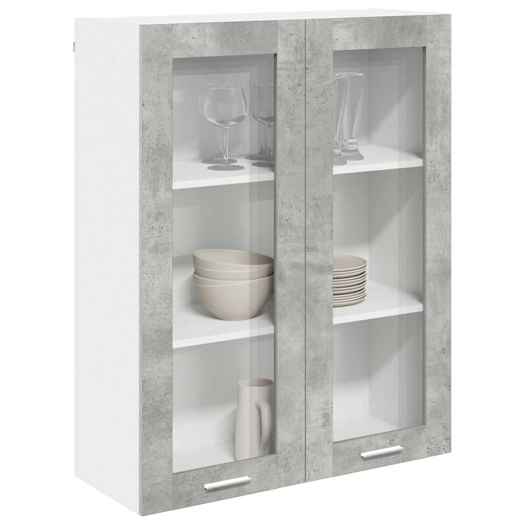 Dulap suspendat cu raft Riga Gri din beton 80 x 31 x 100 cm — imaginea 4