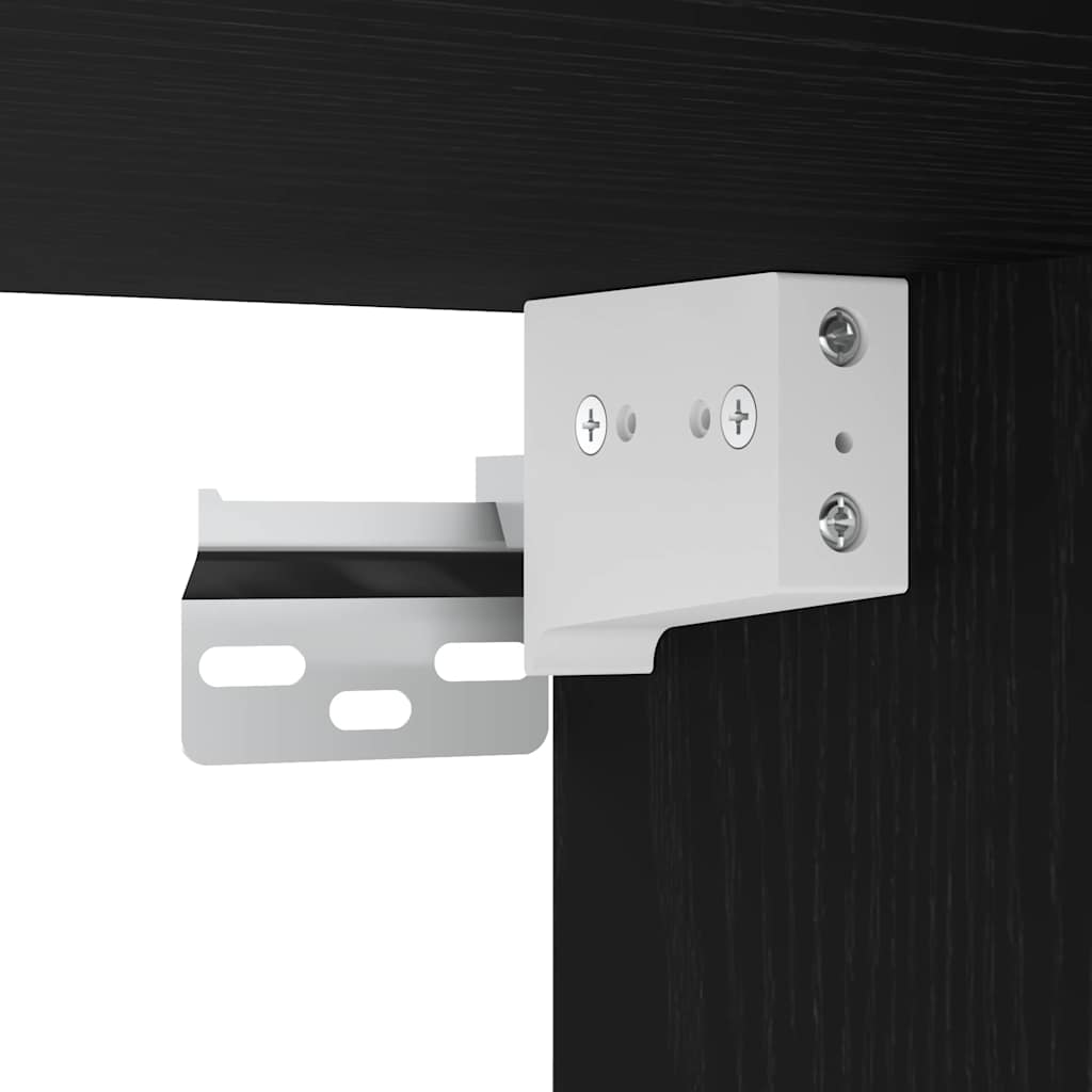 Dulap suspendat cu raft Riga Stejar negru 40 x 29,5 x 60 cm — imaginea 10