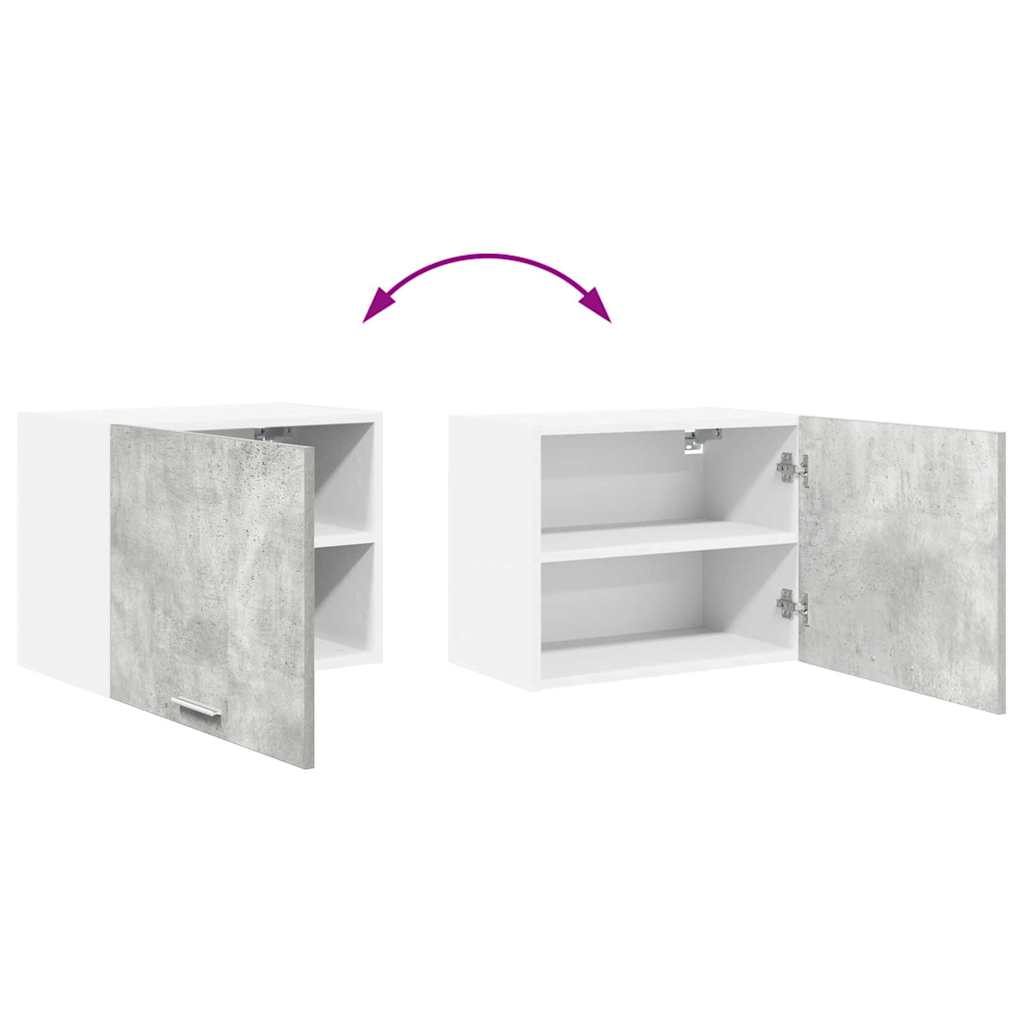 Dulap suspendat cu raft Riga Gri beton si Alb 50 x 31 x 40 cm — imaginea 12