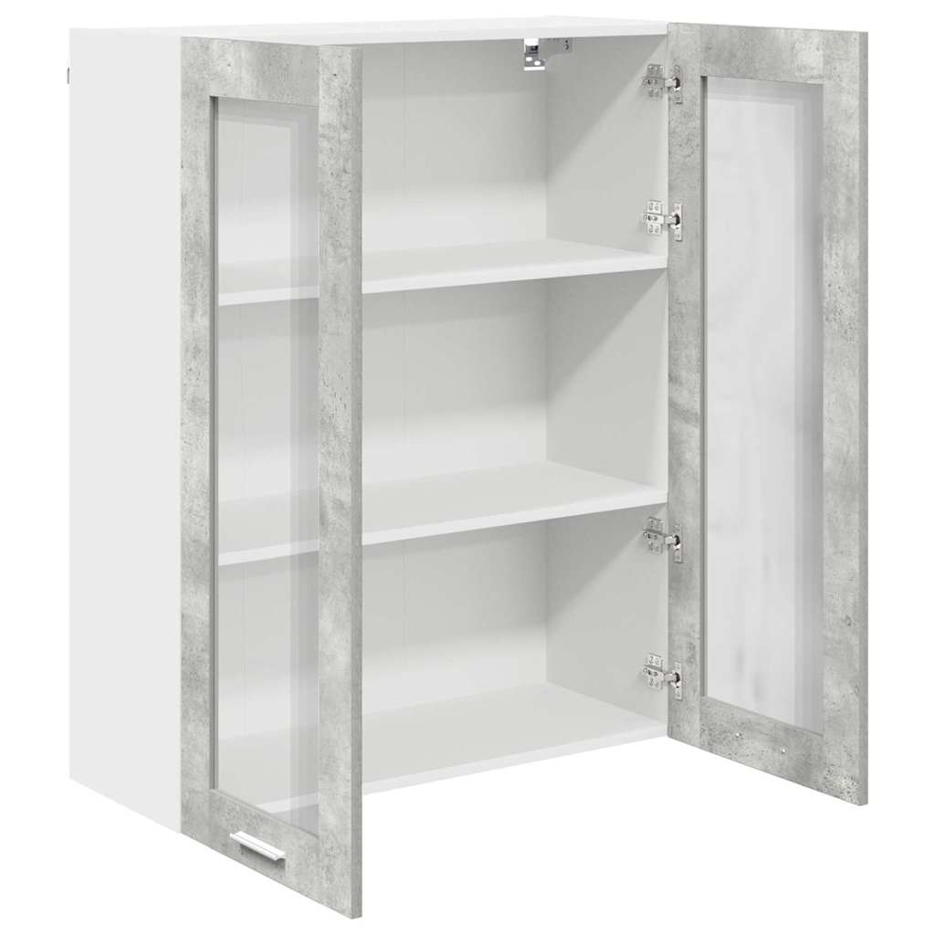 Dulap suspendat cu raft Riga Gri din beton 80 x 31 x 100 cm — imaginea 6