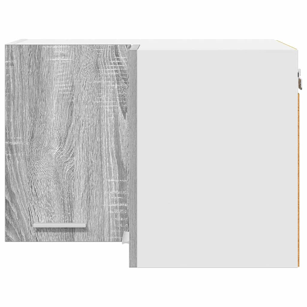 Dulap suspendat cu raft Riga Gri Sonoma si Alb 57 x 57 x 40 cm — imaginea 7