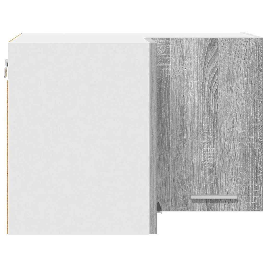 Dulap suspendat cu raft Riga Gri Sonoma si Alb 57 x 57 x 40 cm — imaginea 8