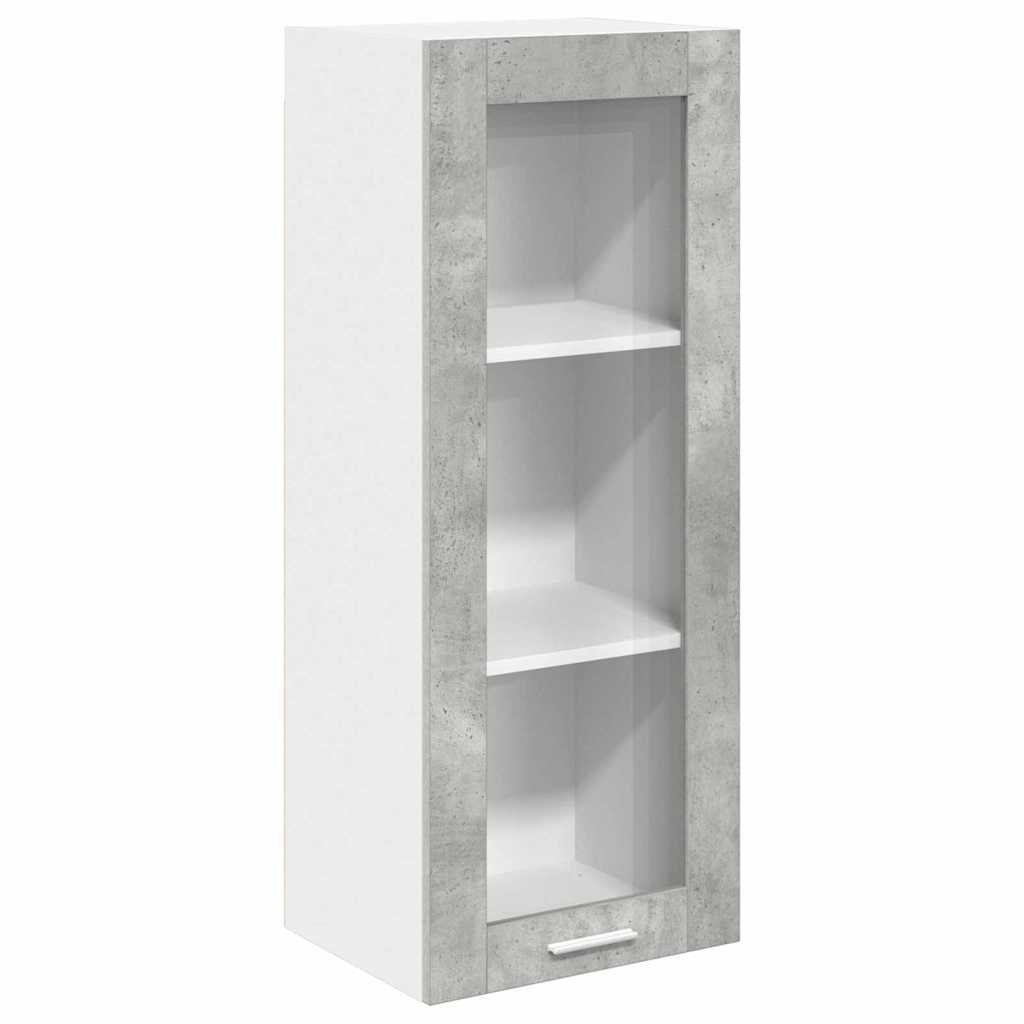 Dulap suspendat cu raft Riga Gri din beton 40 x 31 x 100 cm