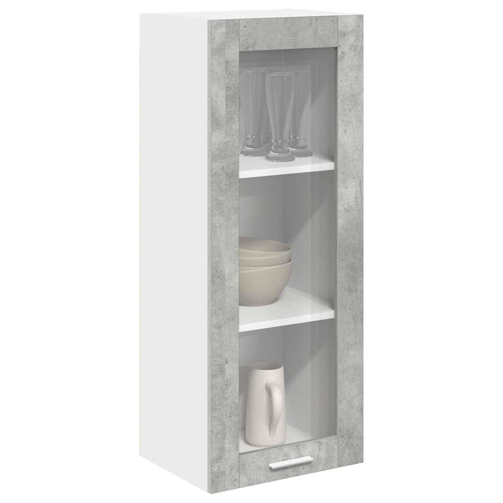 Dulap suspendat cu raft Riga Gri din beton 40 x 31 x 100 cm — imaginea 4
