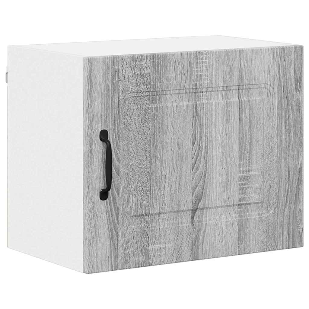 Dulap suspendat de bucatarie cu raft Gri Sonoma 50 x 31 x 40 cm