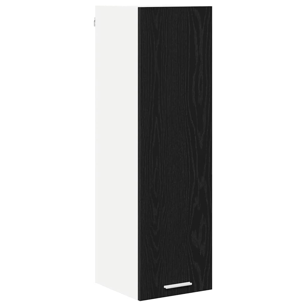 Dulap suspendat cu raft Riga Stejar Negru 30 x 31 x 100 cm