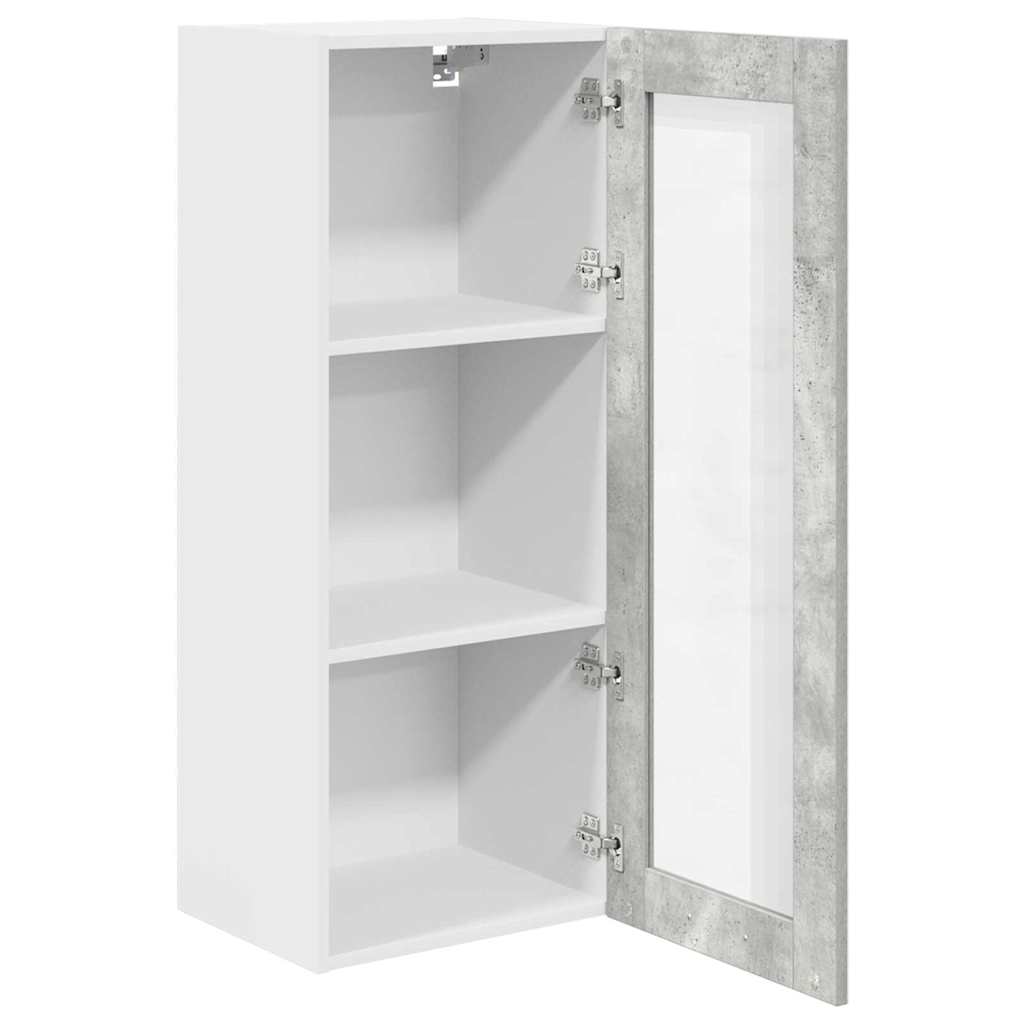 Dulap suspendat cu raft Riga Gri din beton 40 x 31 x 100 cm — imaginea 6