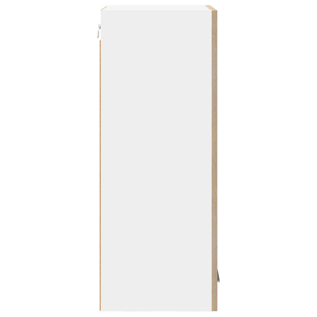 Dulap suspendat Riga Stejar Sonoma si Alb 40 x 31 x 80 cm — imaginea 8