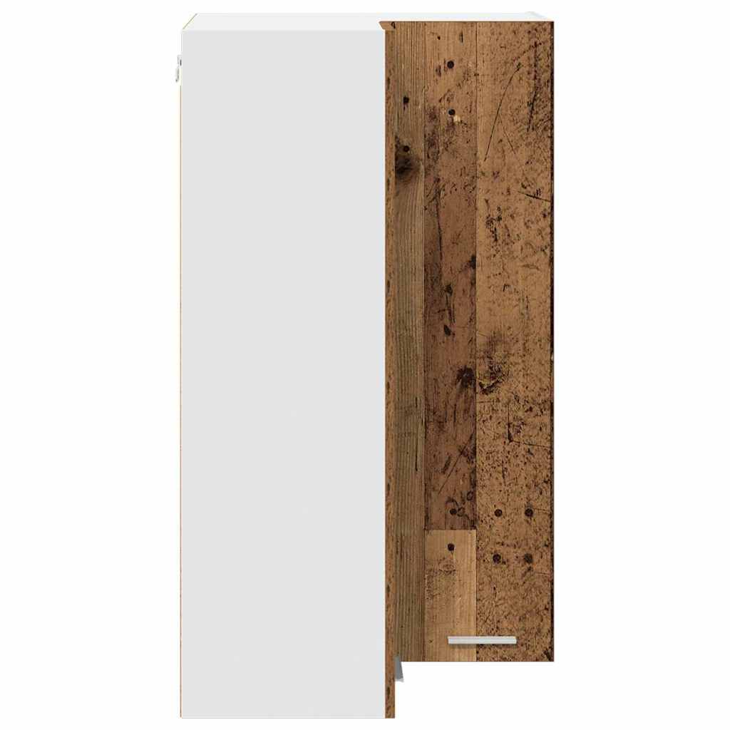 Dulap suspendat cu raft Riga Lemn vechi si Alb 57 x 57 x 100 cm — imaginea 8