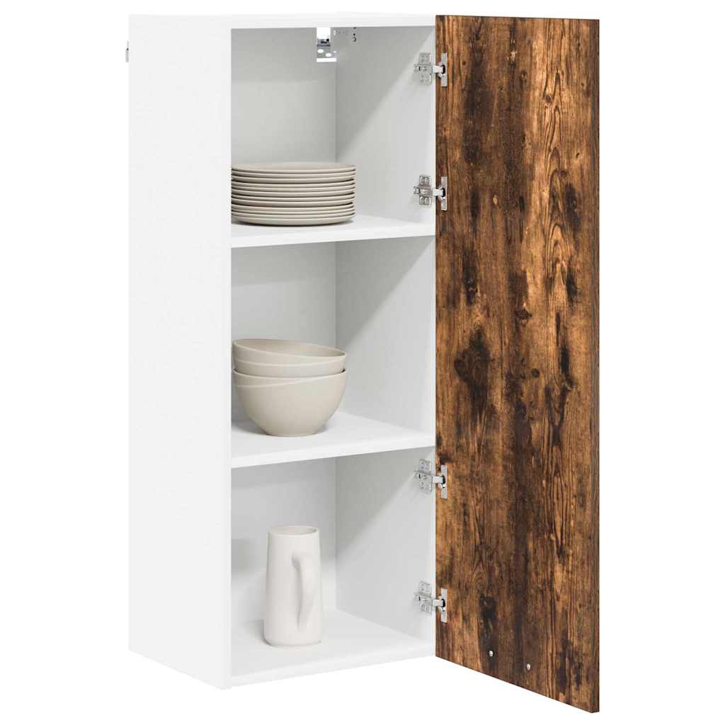 Dulap suspendat cu raft Riga Stejar fumuriu 40 x 31 x 100 cm — imaginea 4