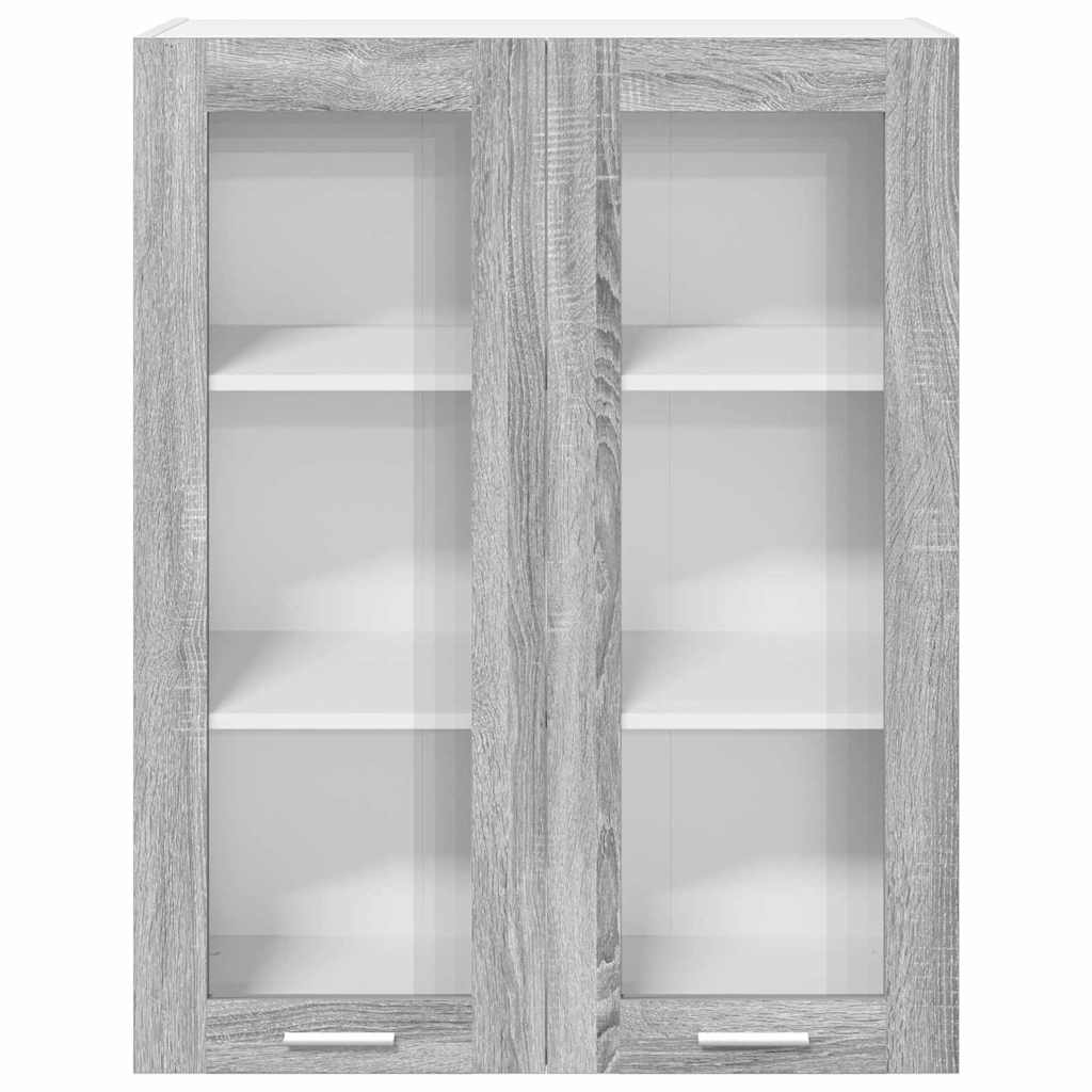 Dulap suspendat Riga Gri Sonoma 80 x 31 x 100 cm Lemn compozit — imaginea 7