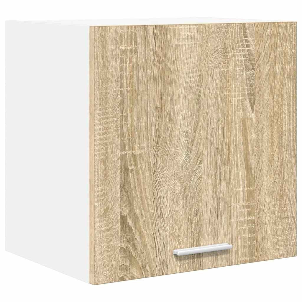 Dulap suspendat Riga 2 pcs Stejar Sonoma si Alb 40 x 31 x 40 cm — imaginea 6