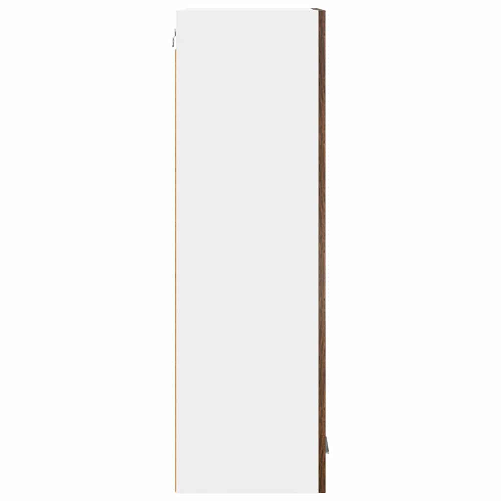 Dulap suspendat cu raft Riga Stejar fumuriu 40 x 31 x 100 cm — imaginea 8