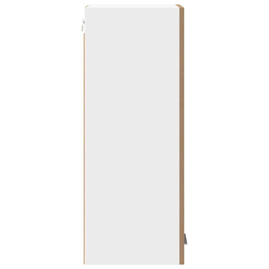 Dulap suspendat Riga Stejar Artisan si Alb 30 x 31 x 80 cm — imaginea 8