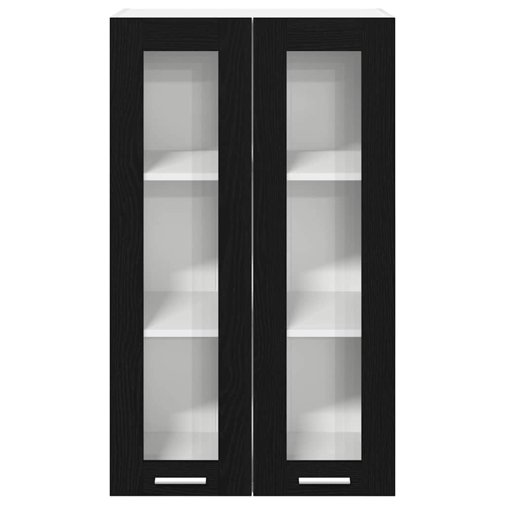 Dulap suspendat cu raft Riga Stejar Negru 60 x 31 x 100 cm — imaginea 7