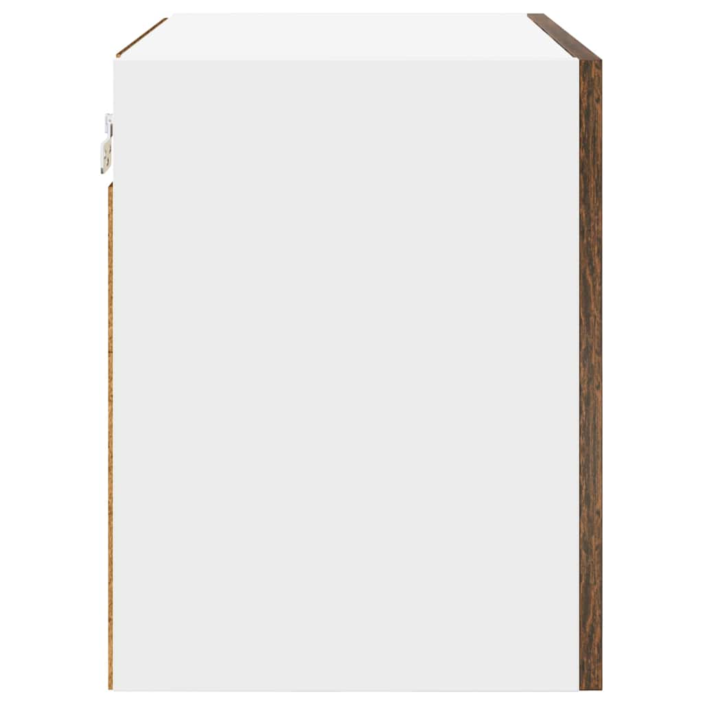 Dulap suspendat Riga 2 pcs Stejar afumat si alb 50 x 31 x 40 cm — imaginea 9