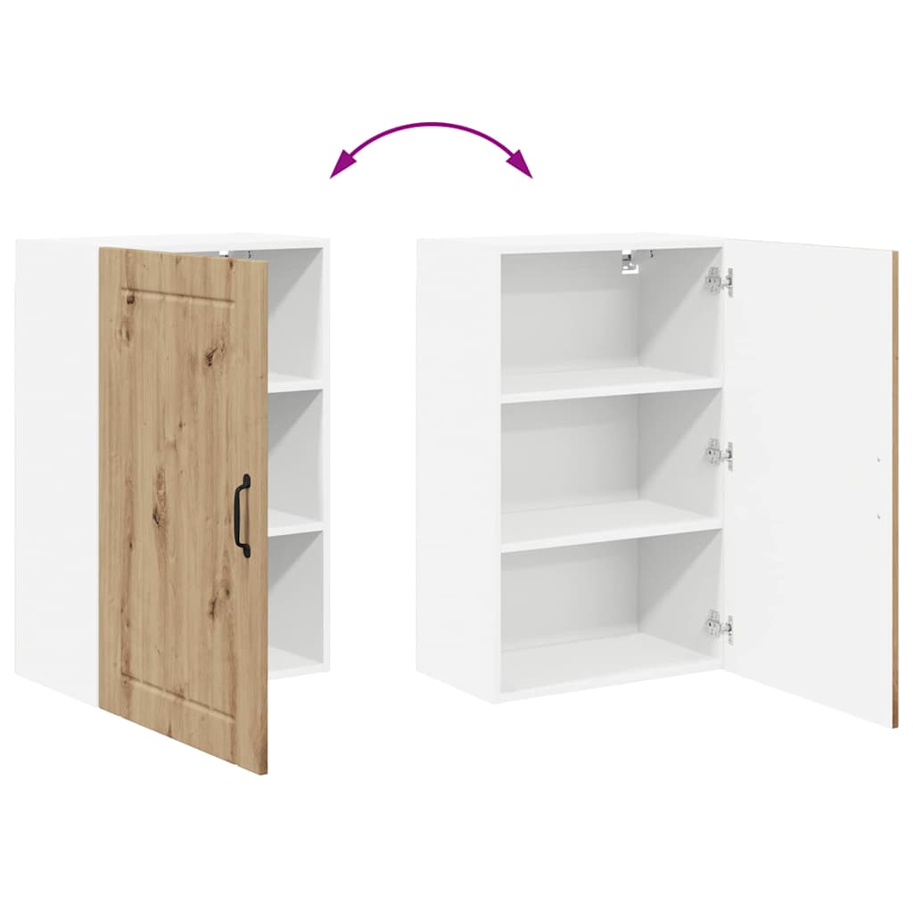 Dulap suspendat de bucatarie Stejar Artizanal 50 x 31 x 80 cm — imaginea 12