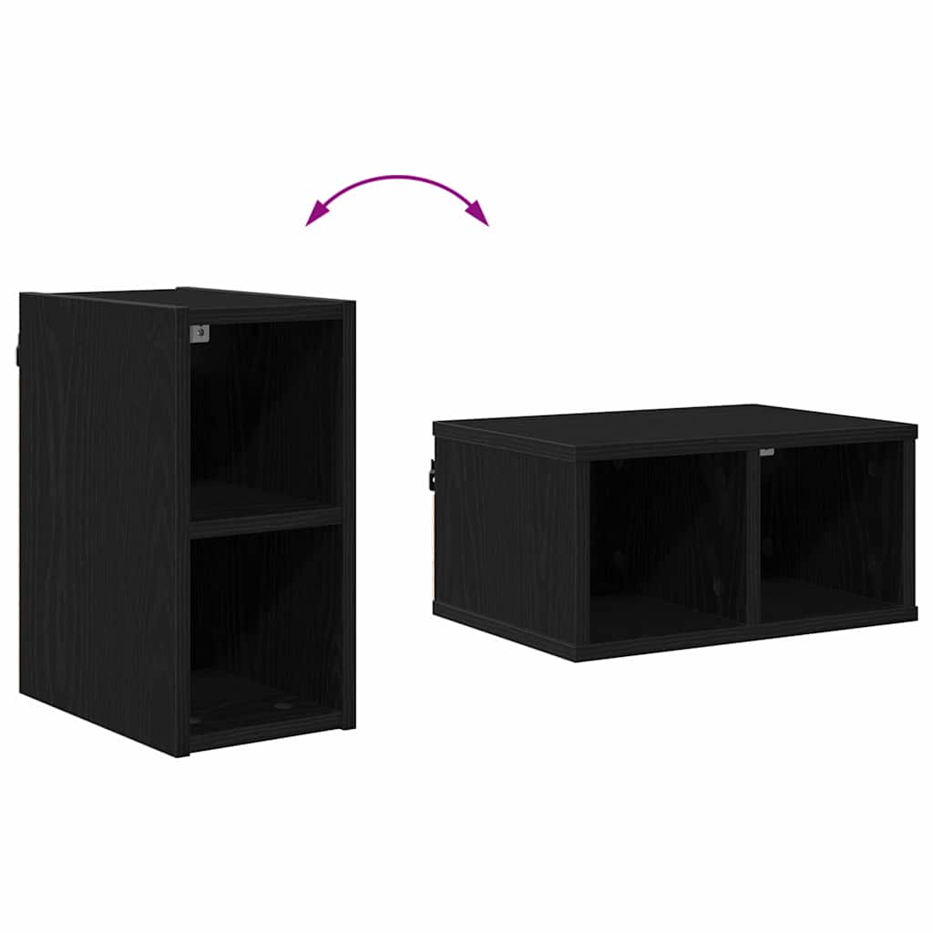 Dulap suspendat cu raft Riga Stejar Negru 20 x 29,5 x 40 cm — imaginea 11