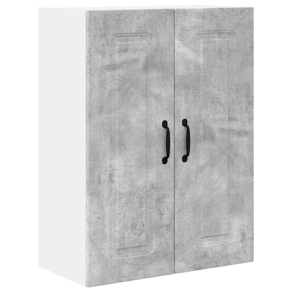 Dulap suspendat de bucatarie Gri din beton 60 x 31 x 80 cm