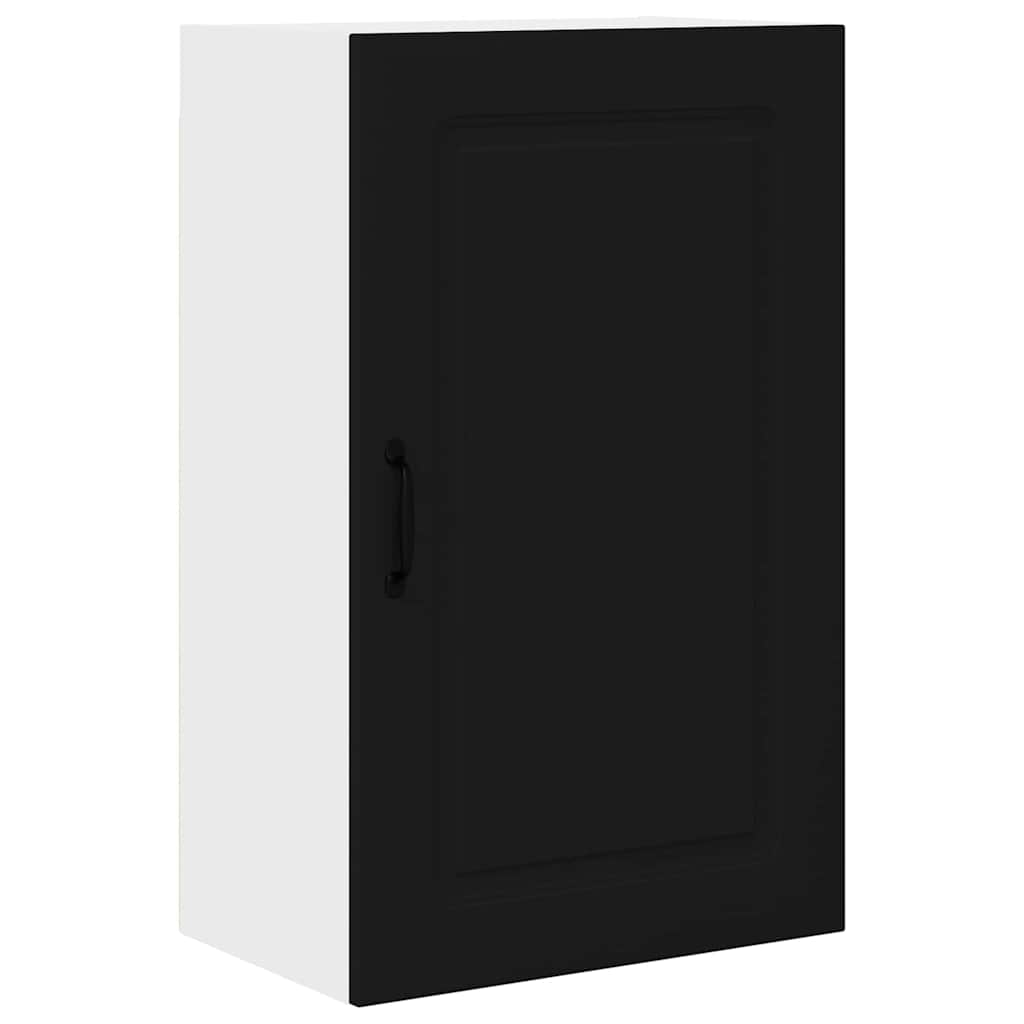 Dulap suspendat de bucatarie cu raft Negru 50 x 31 x 80 cm