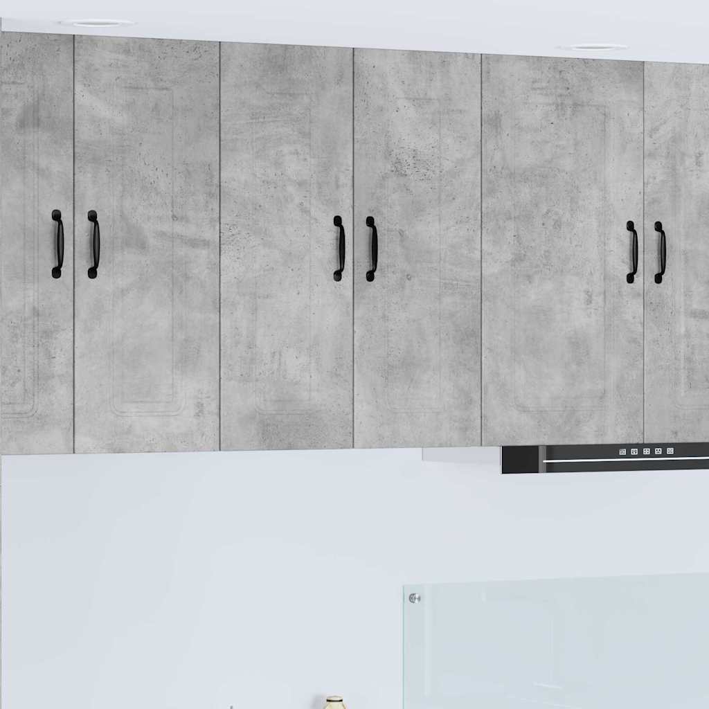 Dulap suspendat de bucatarie Gri din beton 60 x 31 x 80 cm — imaginea 2