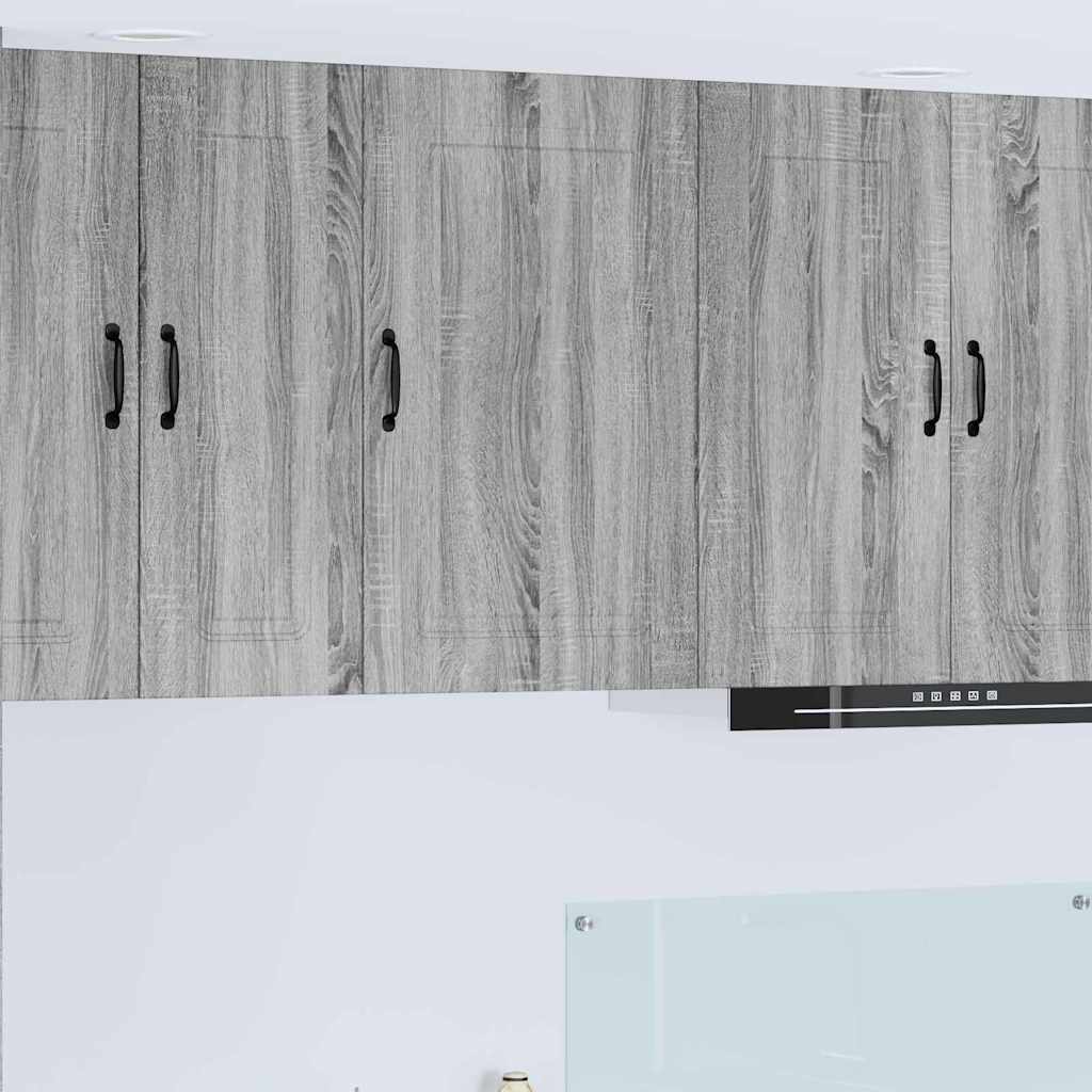 Dulap suspendat de bucatarie cu raft Gri Sonoma 50 x 31 x 80 cm — imaginea 2