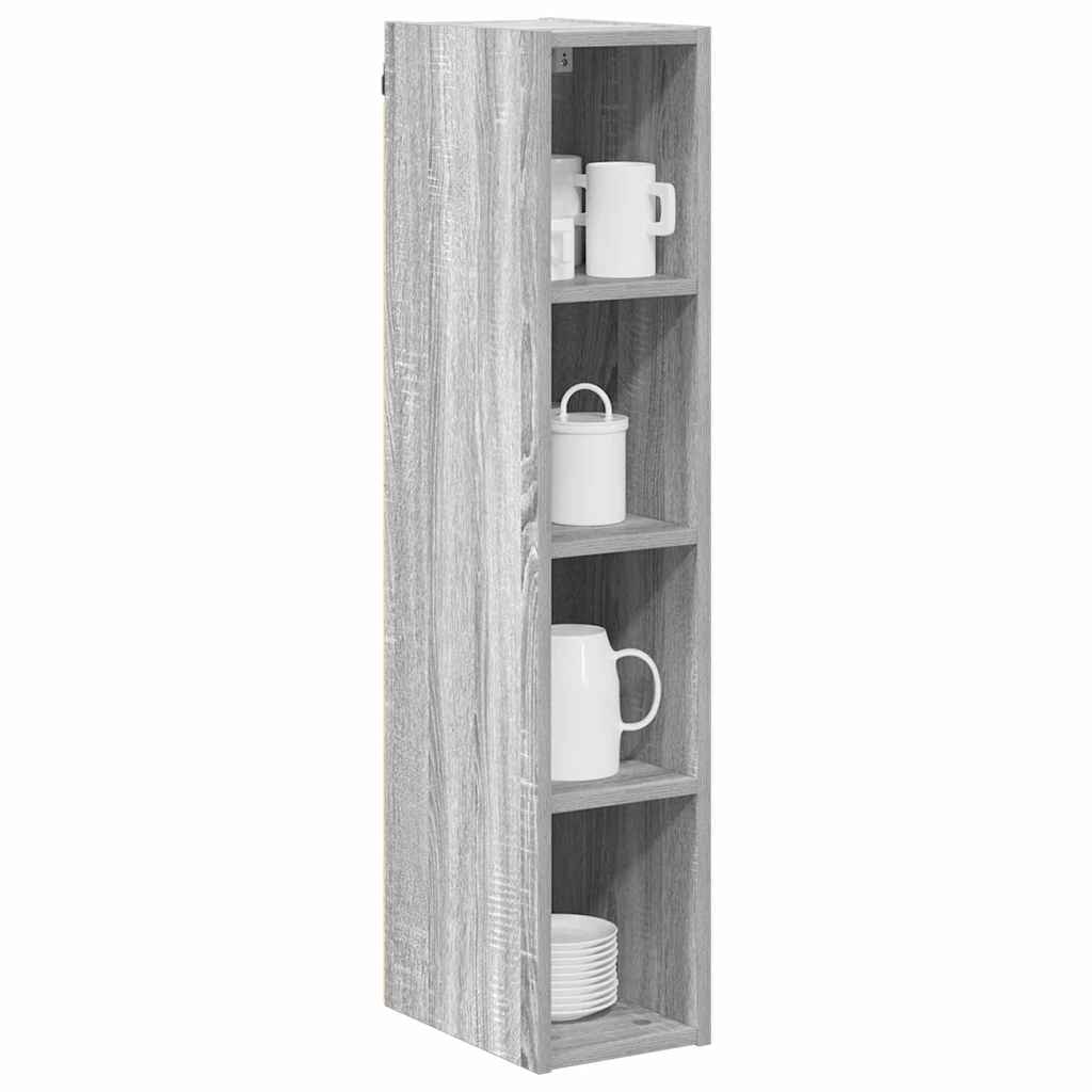 Dulap suspendat cu raft Riga Gri Sonoma 20 x 29,5 x 100 cm — imaginea 4