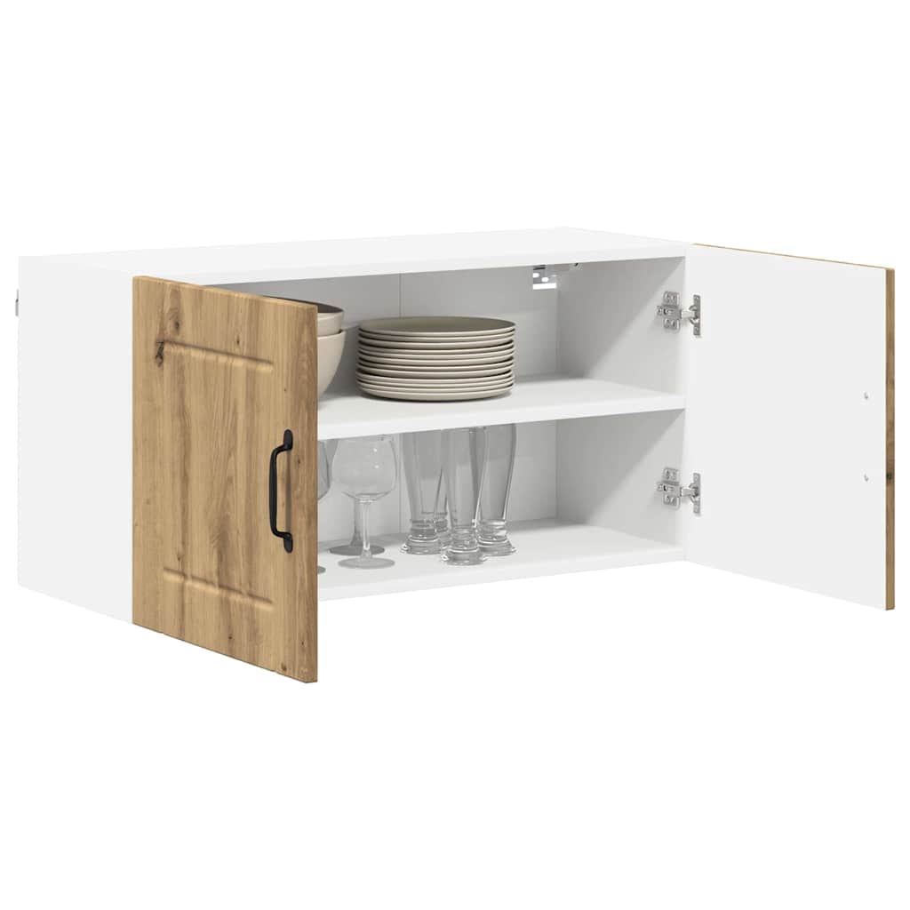 Dulap suspendat de bucatarie Stejar Artizanal 80 x 31 x 40 cm — imaginea 4