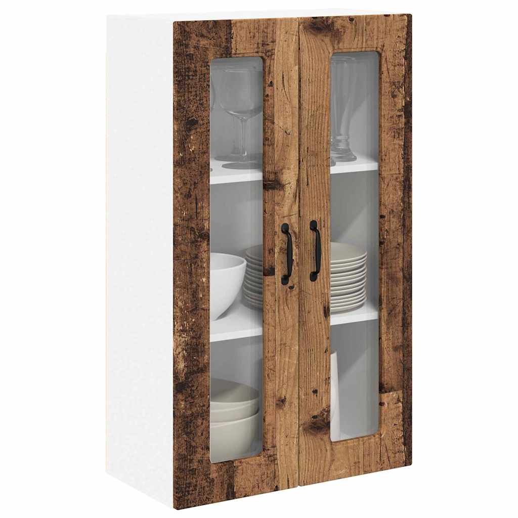 Dulap suspendat de bucatarie cu usa Lemn Vechi 60 x 31 x 100 cm — imaginea 4