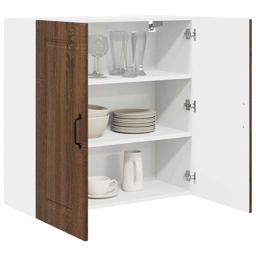 Dulap suspendat de bucatarie Stejar inchis 80 x 31 x 80 cm — imaginea 4