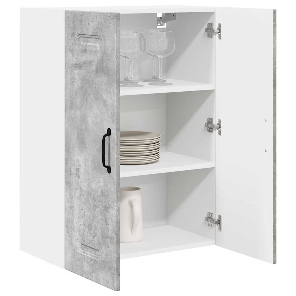 Dulap suspendat de bucatarie Gri din beton 60 x 31 x 80 cm — imaginea 4