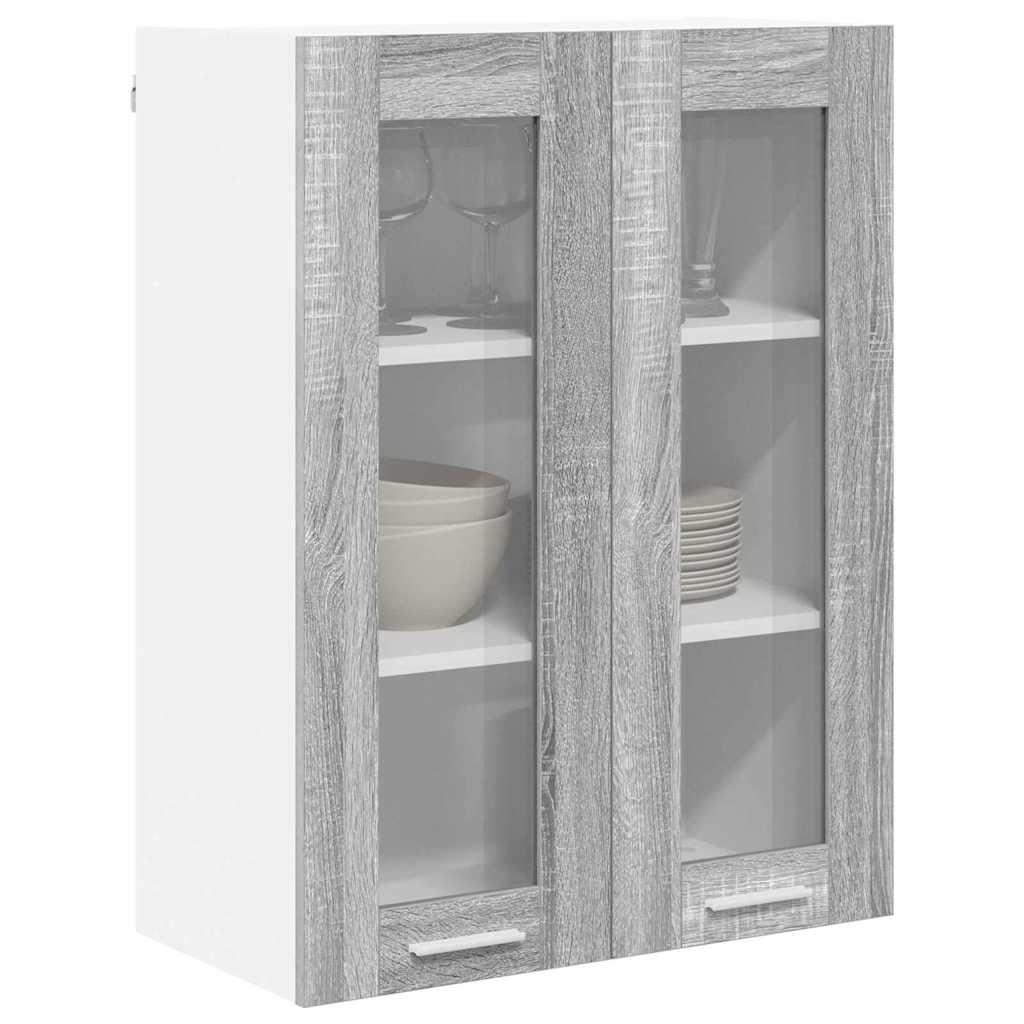 Dulap suspendat Riga Gri Sonoma 60 x 31 x 80 cm Lemn compozit — imaginea 4