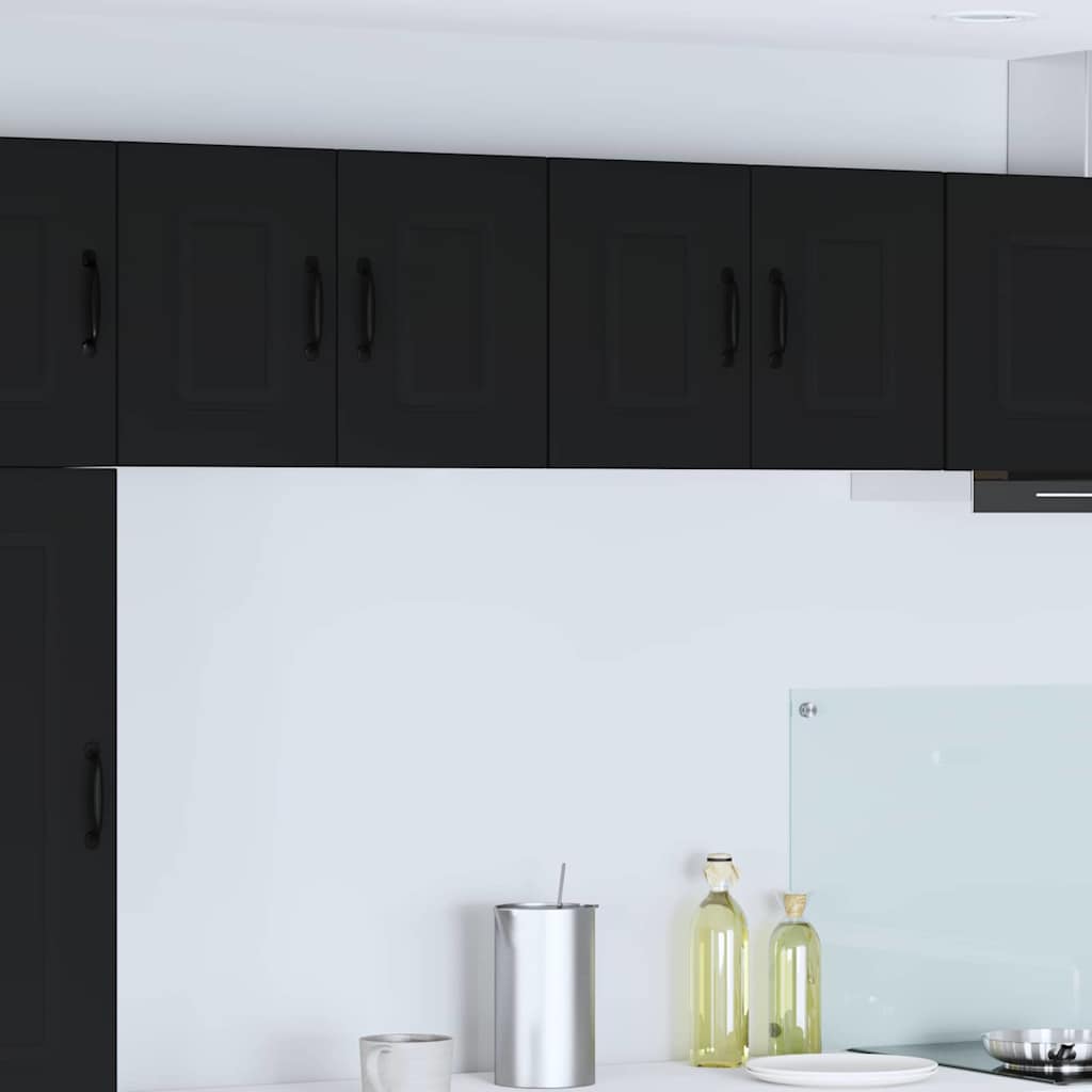 Dulap suspendat de bucatarie cu raft Negru 60 x 31 x 40 cm — imaginea 2