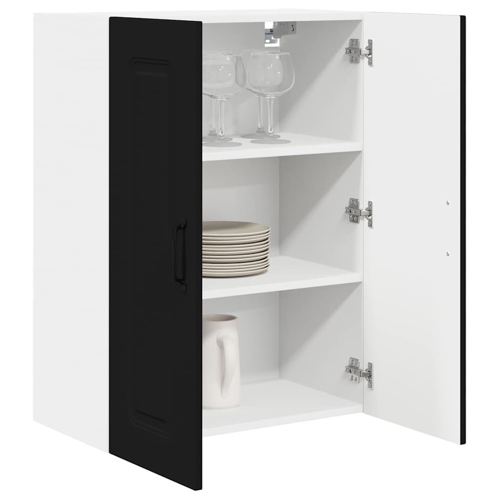 Dulap suspendat de bucatarie cu raft Negru 60 x 31 x 80 cm — imaginea 4
