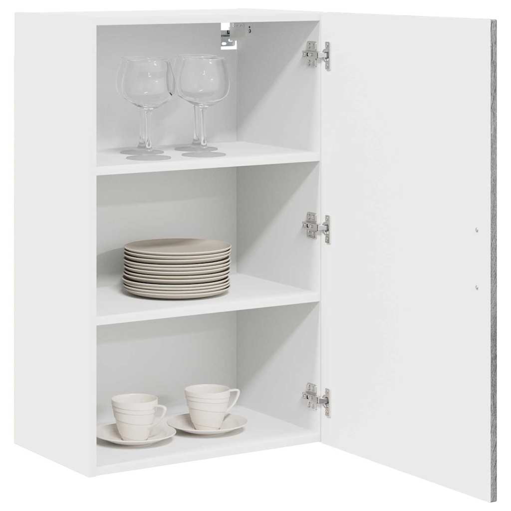 Dulap suspendat de bucatarie cu raft Gri Sonoma 50 x 31 x 80 cm — imaginea 4