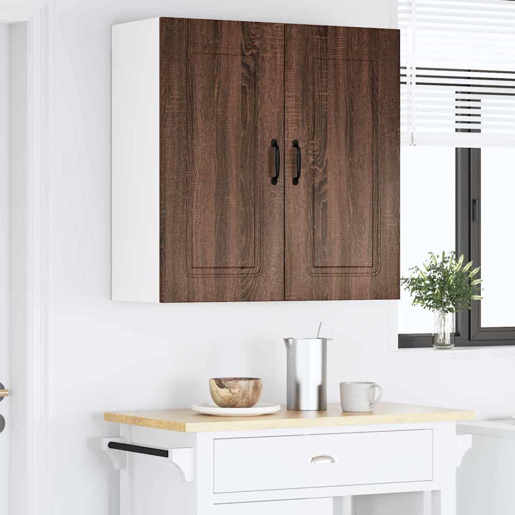 Dulap suspendat de bucatarie Stejar inchis 80 x 31 x 80 cm — imaginea 5
