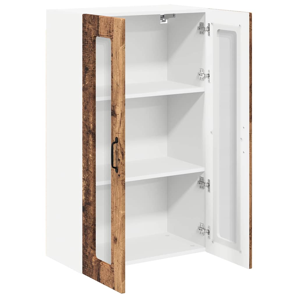 Dulap suspendat de bucatarie cu usa Lemn Vechi 60 x 31 x 100 cm — imaginea 6