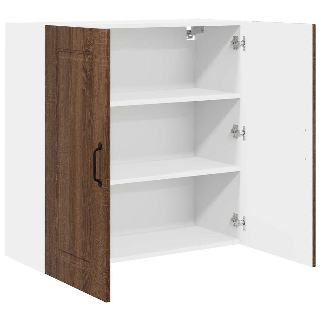 Dulap suspendat de bucatarie Stejar inchis 80 x 31 x 80 cm — imaginea 6